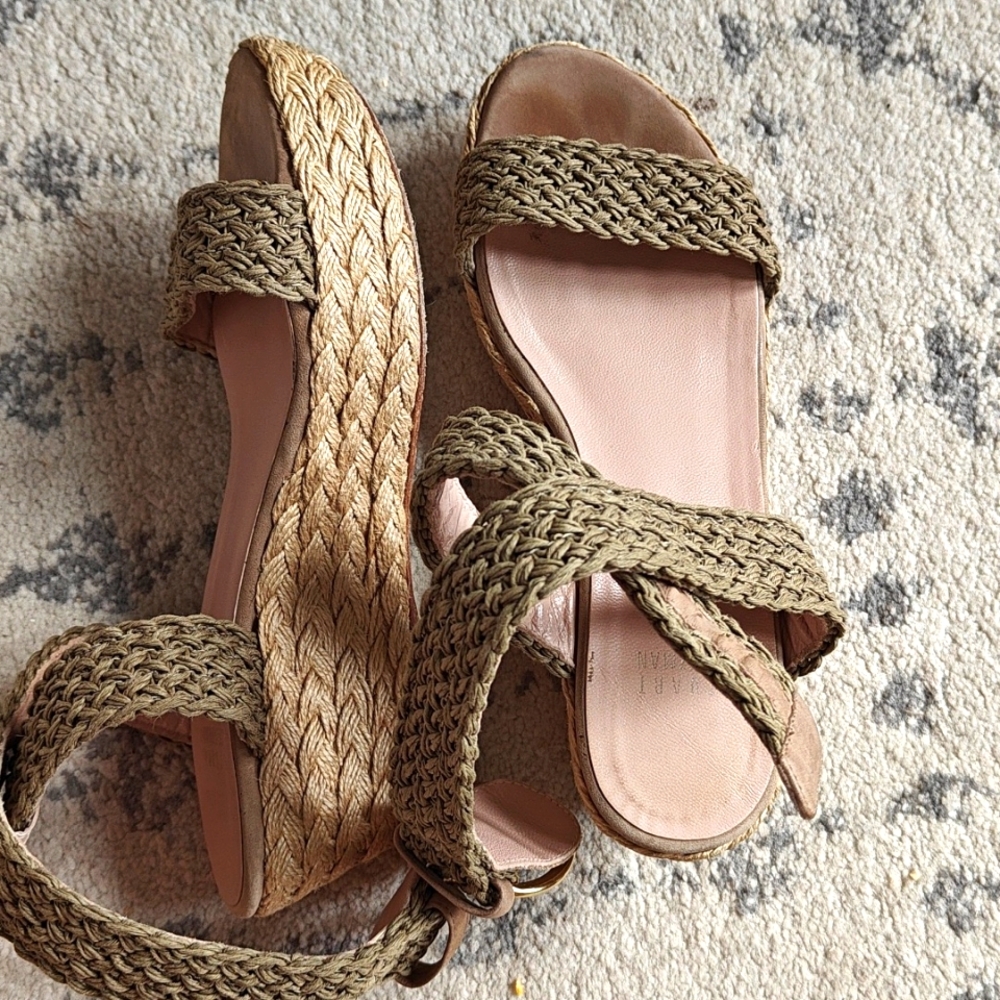 Stuart Weitzman Yute Wedge Sandals size 6